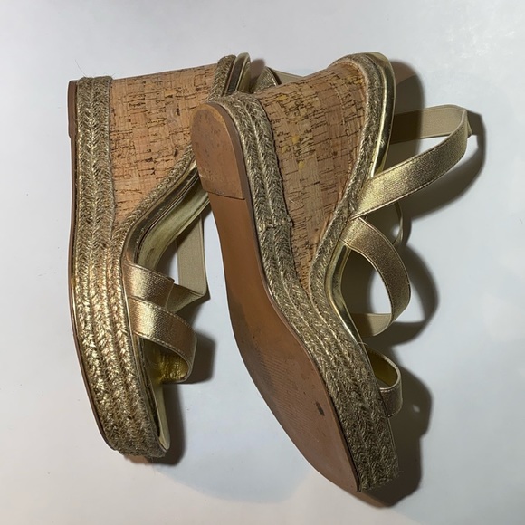 ASOS Gold Wedge Sandals - Picture 4 of 5